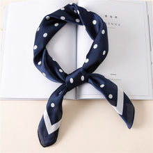 Load image into Gallery viewer, Silk Loop Polka Dot Scarf
