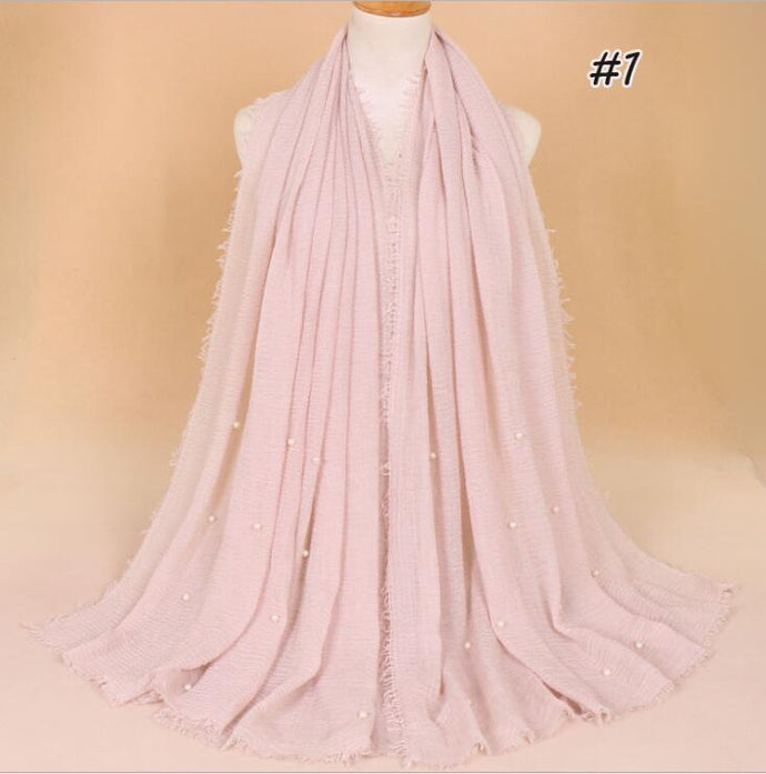 Crinkled Pearl Scarf