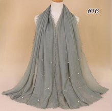 Load image into Gallery viewer, Crinkled Pearl Scarf
