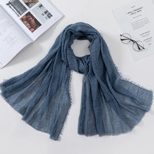 Load image into Gallery viewer, Plain Crinkled Scarf
