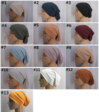 Load image into Gallery viewer, Ribbed Inner Hijab Caps
