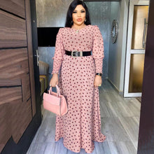 Load image into Gallery viewer, Polka Dot Long Sleeve Maxi Dress
