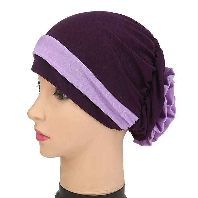 Flower Bun Turban