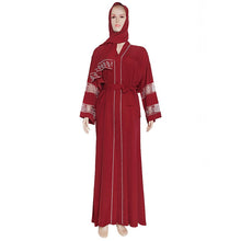 Load image into Gallery viewer, Classy Print Hijab Abaya Dress
