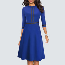 Load image into Gallery viewer, A Line Party Patchwork Dress.
