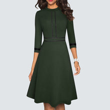 Load image into Gallery viewer, A Line Party Patchwork Dress.
