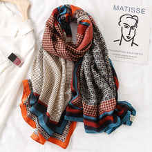 Load image into Gallery viewer, Multicolor Plaid Viscose Scarves
