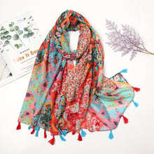 Load image into Gallery viewer, Aztec Floral Scarf
