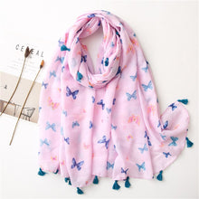 Load image into Gallery viewer, Pashmina Floral Scarf
