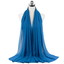 Load image into Gallery viewer, Women Solid Chiffon Scarf

