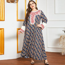 Load image into Gallery viewer, Modern Embroidery Long Sleeve Dress
