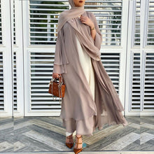 Load image into Gallery viewer, Solid Color Cardigan Abaya
