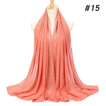 Load image into Gallery viewer, Plain Bubble Pearl Chiffon Scarf
