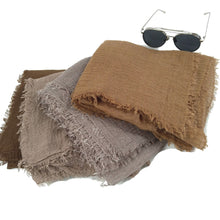 Load image into Gallery viewer, Plain Crinkled Scarf
