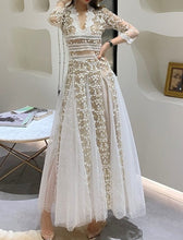 Load image into Gallery viewer, Women&#39;s Embroidery Mesh Dress
