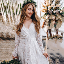 Load image into Gallery viewer, White Lace Maternity Dress
