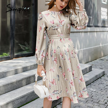 Load image into Gallery viewer, Classy Floral Print Dress
