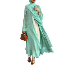 Load image into Gallery viewer, Solid Color Cardigan Abaya
