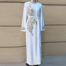 Load image into Gallery viewer, Pearl on Embroidery Abaya
