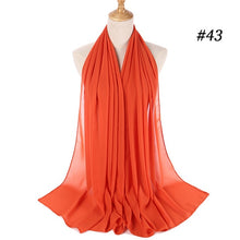Load image into Gallery viewer, Plain Chiffon Scarf 2
