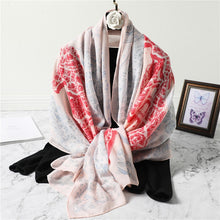 Load image into Gallery viewer, Multicolor Plaid Viscose Scarves
