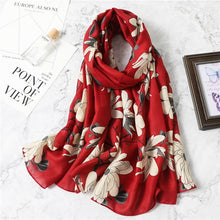 Load image into Gallery viewer, Multicolor Plaid Viscose Scarves
