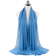 Load image into Gallery viewer, Women Solid Chiffon Scarf
