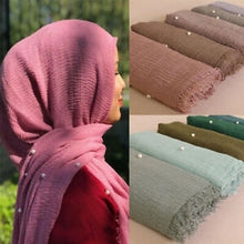 Load image into Gallery viewer, Crinkled Pearl Scarf
