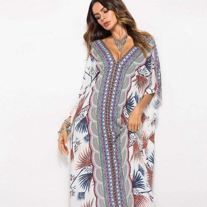 Printed Bohemian Women Maxi Dress