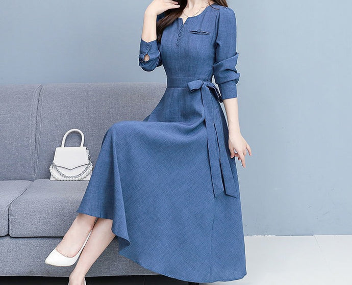 V-neck Elegant Fashion Dress