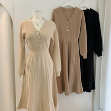 Load image into Gallery viewer, Long Sleeve Slim Women Midi Dress
