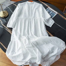 Load image into Gallery viewer, Elegant Embroidered Lace Dress
