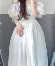 Load image into Gallery viewer, Chic Princess Retro White Dress
