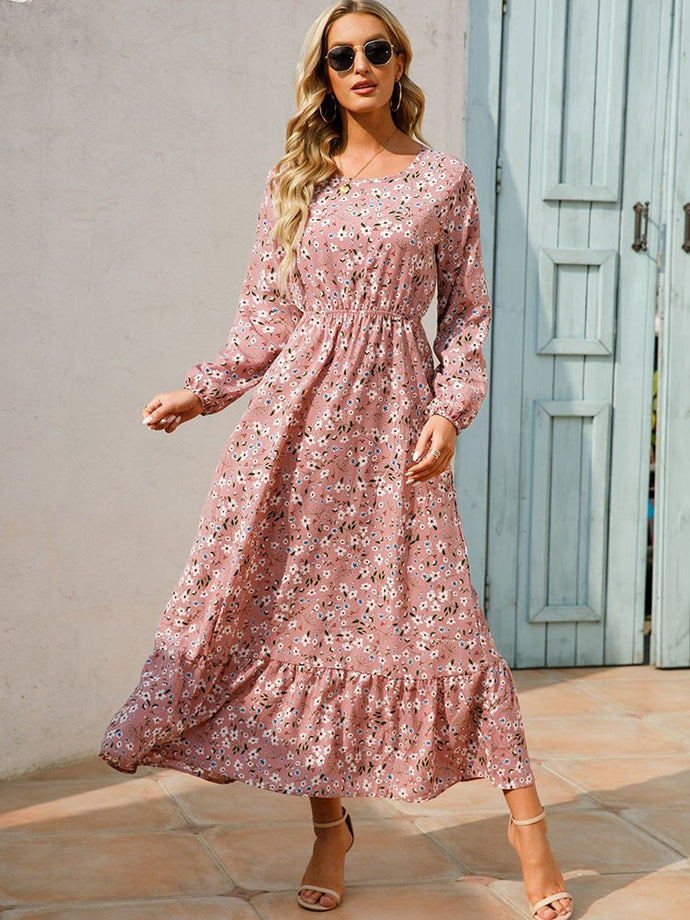 Floral Printed Beach Dress