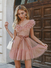 Load image into Gallery viewer, Elegant Sash Vestido Dress
