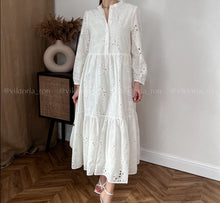 Load image into Gallery viewer, Embroidery Hollow Party Dress
