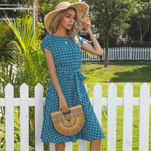 Load image into Gallery viewer, Pleated Polka Dots Dress
