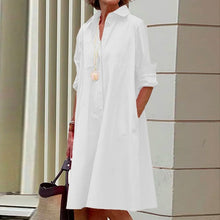 Load image into Gallery viewer, Elegant Pocket Streetwear Female Dress
