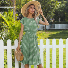 Load image into Gallery viewer, Pleated Polka Dots Dress
