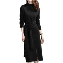 Load image into Gallery viewer, Casual A-line Mid-calf Office Dress
