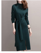 Load image into Gallery viewer, Casual A-line Mid-calf Office Dress
