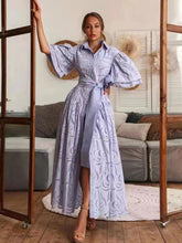 Load image into Gallery viewer, Elegant Solid Hollow Out Maxi Dress
