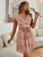 Load image into Gallery viewer, Elegant Sash Vestido Dress
