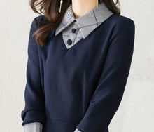Load image into Gallery viewer, Long Sleeve A-LINE Dress
