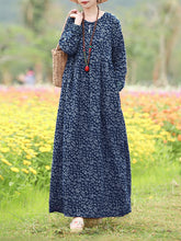 Load image into Gallery viewer, Floral Hollow Robe Maxi Dress
