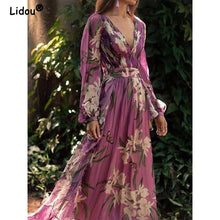 Load image into Gallery viewer, V-Neck Vintage Party Dress
