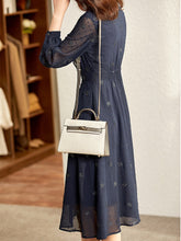 Load image into Gallery viewer, Chic A-line Stand Collar Midi Dress
