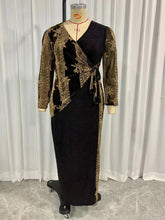 Load image into Gallery viewer, Elegant Long Sleeve Maxi Dress
