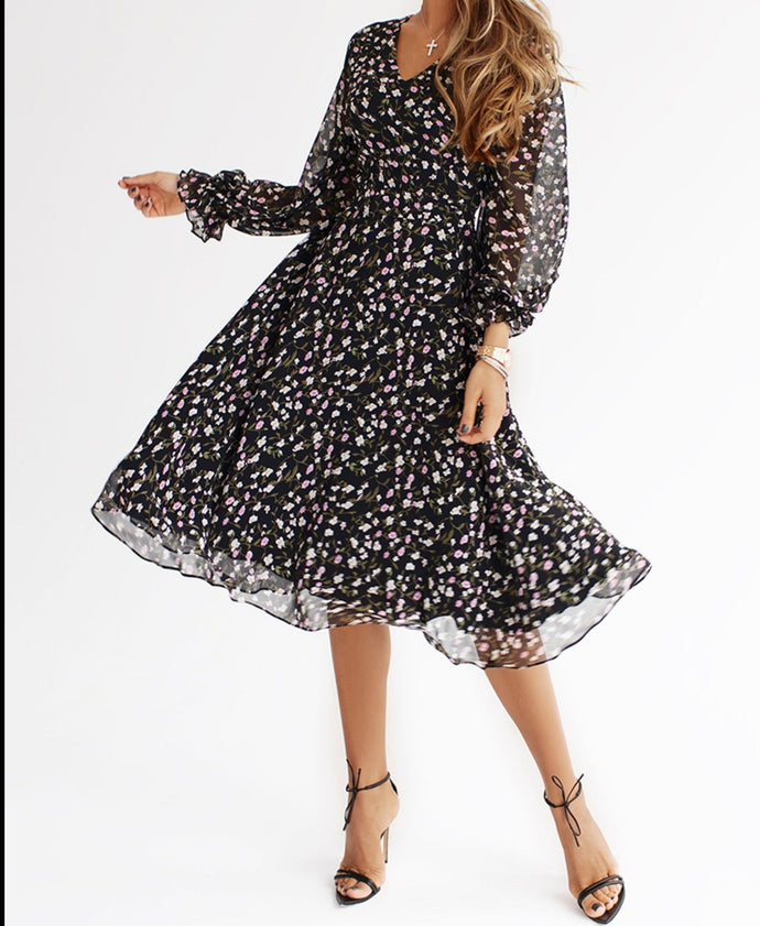 Chiffon Floral Printed Dress